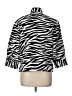 Chico's Animal Print White Jacket Size Lg (2) - photo 2