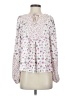 Carolina Belle 100% Polyester Floral Ivory Long Sleeve Blouse Size S - photo 1