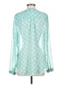 Chico's 100% Polyester Teal Long Sleeve Blouse Size Med (1) - photo 2