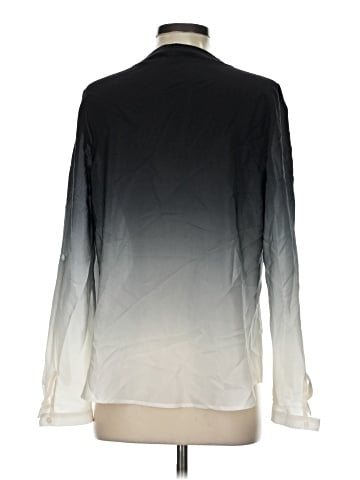 Milly Long Sleeve Silk Top (view 2)