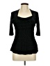Meadow Rue Black 3/4 Sleeve Top Size L - photo 1