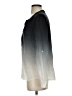Milly 100% Silk Black Long Sleeve Silk Top Size 4 - photo 5