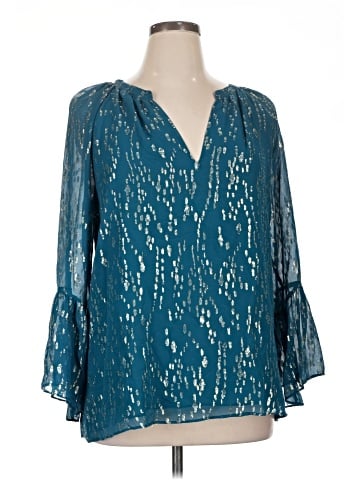 Lilly Pulitzer Long Sleeve Silk Top (view 1)