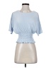 Haute Monde Blue Short Sleeve Top Size S - photo 1