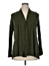 Always Indigo Floral Solid Green Cardigan Size 1X - photo 1