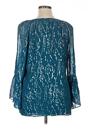 Lilly Pulitzer Long Sleeve Silk Top (view 2)