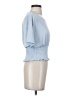 Haute Monde Blue Short Sleeve Top Size S - photo 4