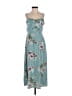 Speechless 100% Polyester Floral Teal Casual Dress Size XS - photo 1