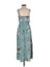 Speechless 100% Polyester Floral Teal Casual Dress Size XS - photo 2