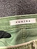 Eunina Solid Green Denim Shorts Size M - photo 3