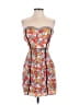 Fab'rik 100% Polyester Floral Orange Cocktail Dress Size S - photo 1