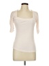Deletta Ivory Short Sleeve Top Size L - photo 1