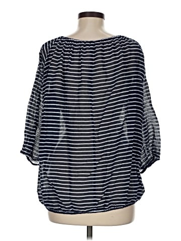 J.Crew Factory Store 3/4 Sleeve Blouse (view 2)