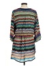 Tolani 100% Polyester Chevron-herringbone Blue Casual Dress Size M (estimated) - photo 2