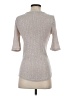 Anthropologie Solid Stripes Tan Silver Sweater Vest Size S (estimated) - photo 2