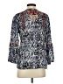 Sigrid Olsen 100% Modal Blue 3/4 Sleeve Blouse Size S - photo 2