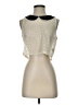 Free People 100% Polyester Ivory Sleeveless Blouse Size S - photo 1
