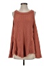 Free People 100% Cotton Orange Pullover Sweater Size XS - photo 1