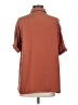 Lyssé Brown Short Sleeve Blouse Size S - photo 2