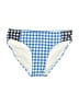 Lands' End Checkered-gingham Blue Swimsuit Bottoms Size 2 - photo 1