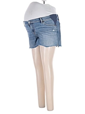 Hatch Denim Shorts (view 1)