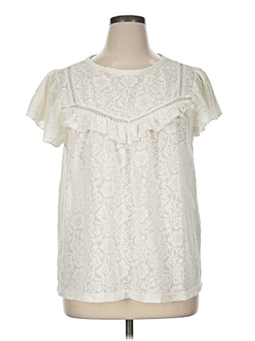 Ann Taylor LOFT Short Sleeve Blouse (view 1)