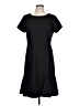Talbots 100% Polyester Solid Black Casual Dress Size 12 - photo 1