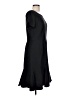 Talbots 100% Polyester Solid Black Casual Dress Size 12 - photo 4