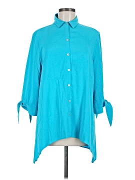 Chico's 3/4 Sleeve Button-Down Shirt (view 1)