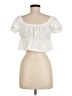 Shein Ivory Short Sleeve Blouse Size M - photo 2
