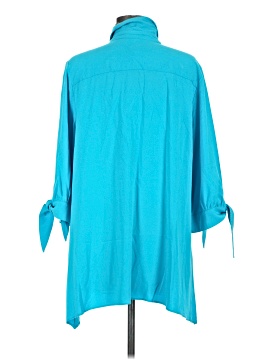 Chico's 3/4 Sleeve Button-Down Shirt (view 2)