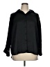 Zara Solid Black Long Sleeve Blouse Size XL - photo 1