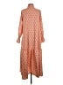 Unbranded 100% Polyester Paisley Orange Casual Dress Size S - photo 2
