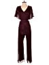 1.State Metallic Burgundy Jumpsuit Size S - photo 1