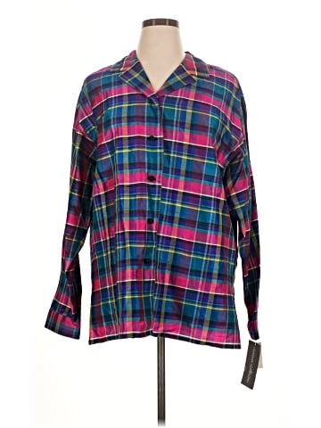 Maggy London Long Sleeve Silk Top (view 1)