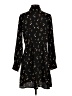 Ann Taylor LOFT 100% Polyester Stars Black Casual Dress Size 4 - photo 2