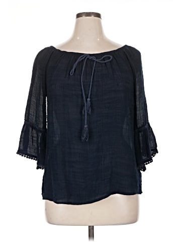 Bobeau 3/4 Sleeve Blouse (view 1)