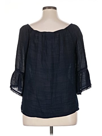 Bobeau 3/4 Sleeve Blouse (view 2)