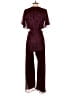 1.State Metallic Burgundy Jumpsuit Size S - photo 2