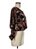 1.State 100% Polyester Brown 3/4 Sleeve Blouse Size M - photo 4