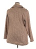 Lands' End 100% Polyester Houndstooth Brown Coat Size 18 - photo 2