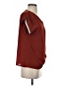 Pleione 100% Polyester Burgundy Short Sleeve Top Size S - photo 4