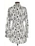 Love Aztec Or Tribal Print Silver Long Sleeve Blouse Size M - photo 2