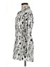 Love Aztec Or Tribal Print Silver Long Sleeve Blouse Size M - photo 5
