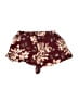 Reverse 100% Rayon Floral Burgundy Shorts Size XS - photo 2
