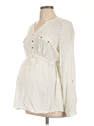 Motherhood Long Sleeve Blouse (view 1)