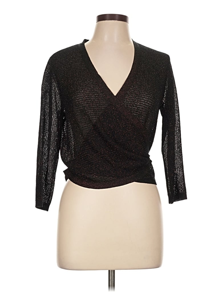 Pre-owned Lafayette 148 Cardigan Sweater In Black