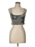 Urban Outfitters Graphic Checkered-gingham Tan Silver Tank Top Size L - photo 1