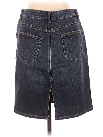 Garnet Hill Denim Skirt (view 2)