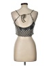 Urban Outfitters Graphic Checkered-gingham Tan Silver Tank Top Size L - photo 2